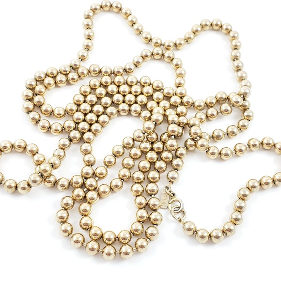 Monet Jewelry - Monet Necklace Gold Tone Extra Long Rope Length